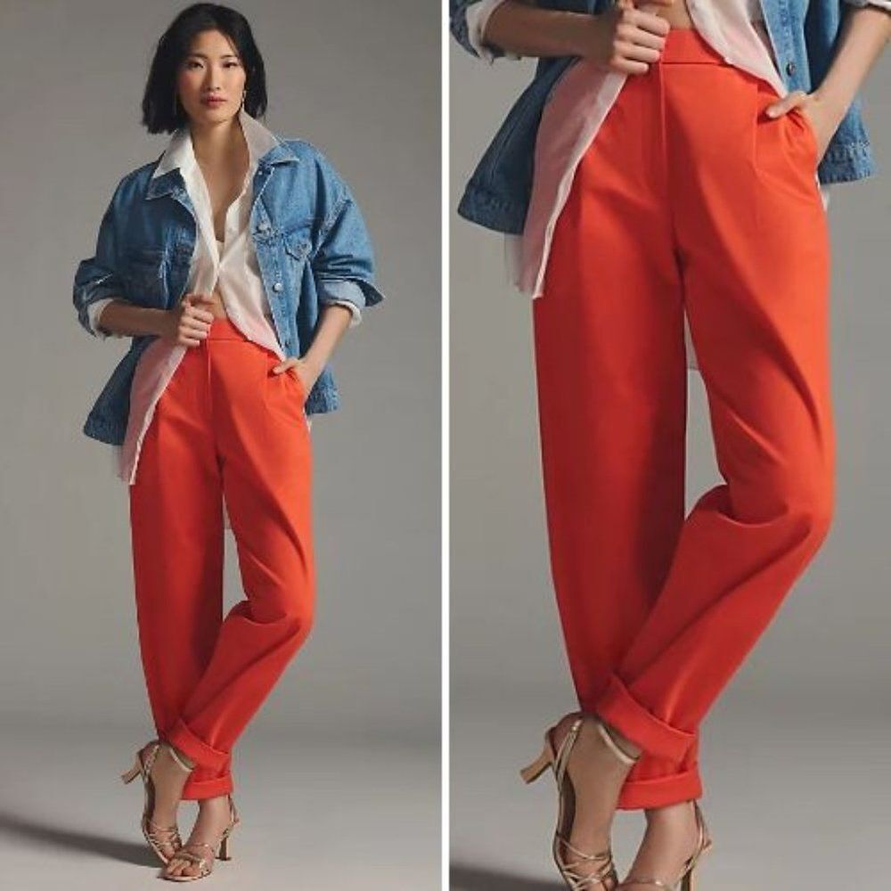 NWT Anthropologie Exquise Rolled-Hem Chinos | M